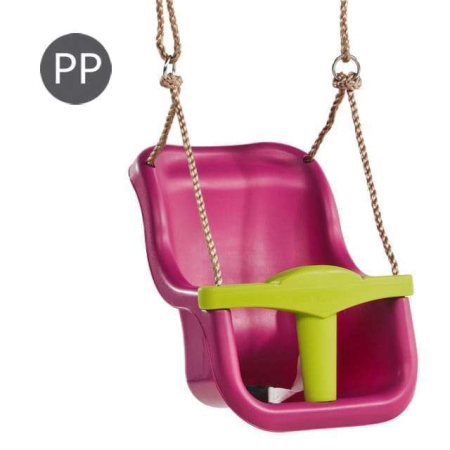 Leagăne și balansoare - Leagan Baby Seat LUXE Culoare: purple (RAL4006)/lime green, franghie: PP 10