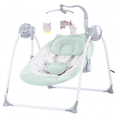 Mama și bebe - Leagan electric Chipolino Hug mint