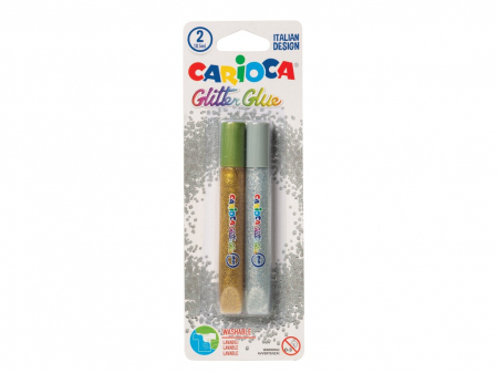 Art & Craft - Lipici cu sclipici 2 buc/set Carioca Glitter Glue Spark