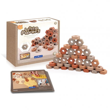 Vârstă - Little Pavers, set constructii cu 60 de pavele, Guidecraft