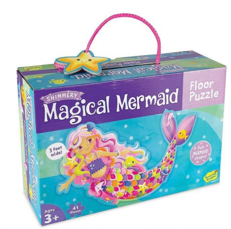 Idei de cadouri sub 100 de lei - Magical Mermaid - Sirena magica, puzzle mare de podea