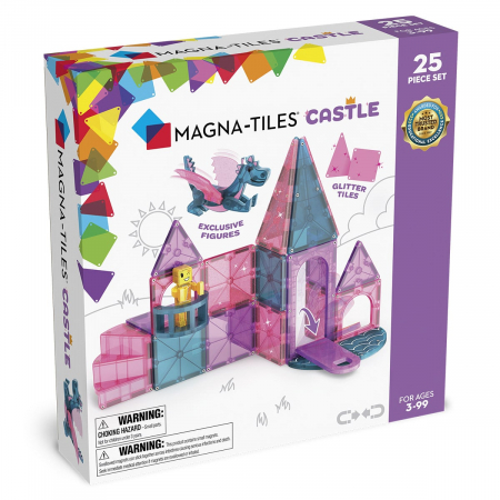 Jocuri educative - MAGNA-TILES Castle, 25 piese