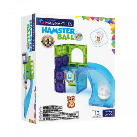 Jocuri educative - MAGNA-TILES Cursa hamsterului​, set magnetic