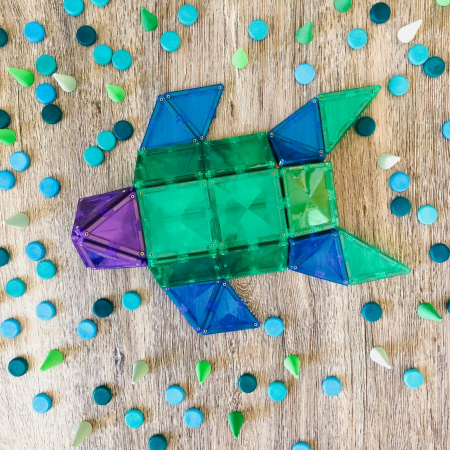 Magnetic Tiles Set construcție magnetic, 100 piese, creativitate [3]