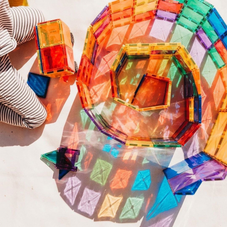 Magnetic Tiles Set construcție magnetic, 100 piese, creativitate [8]