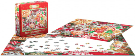 Masa de Craciun, puzzle in cutie metalica, 1000 de piese [3]