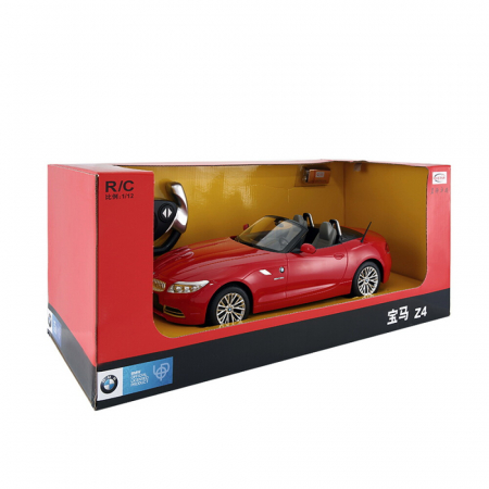 Mașinuțe și pistoale - Mașină cu telecomandă BMW Z4 roșu cu scara 1 la 12