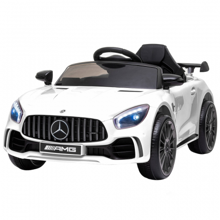 Mașinuțe și motociclete electrice - Masinuta electrica Chipolino Mercedes Benz GTR AMG white