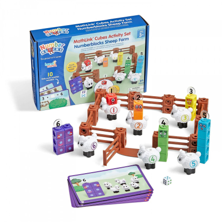 Jucării științifice și experimente - MathLinkÂ®Cubes Numberblocks - Ferma oitelor