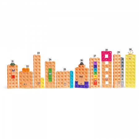 MathLinkÂ®Cubes Numberblocks in engleza Set de activitati de la 21 - 30 [5]
