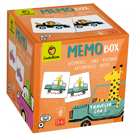 Jocuri de memorie pentru copii - MEMOBOX – Joc educativ de memorie masini
