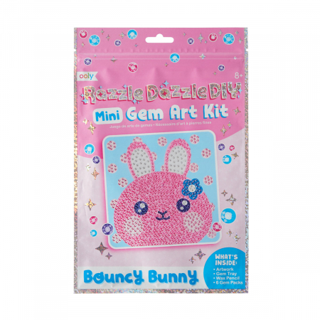 Jucării copii 7-8 ani - Mini Atelier creativ DIY cu diamante - Bouncy Bunny