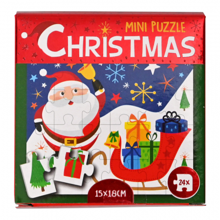 Puzzle-uri - WinsHolland-Mini puzzle Mos Craciun cu sanie