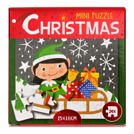 Jucarii 3-5 ani - WinsHolland-Mini puzzle Craciun - Elf