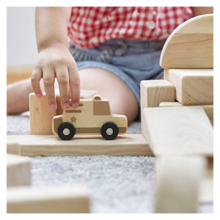 Mini vehicule din lemn, set 10 bucati, Guidecraft [3]