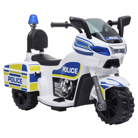 Mașinuțe și motociclete electrice - Motocicleta electrica Chipolino Police white