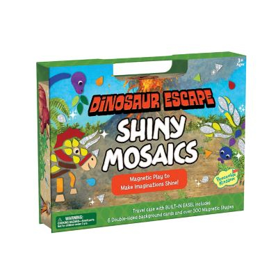 Padlójátékok - Peaceable Kingdom-Mozaic magnetic - Salvarea dinozaurilor Dinosaur Escape Shiny Mosaics