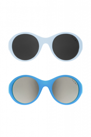 Ochelari de soare pentru copii MOKKI Click & Change, protectie UV, bleu, 0-2 ani, set 2 perechi [5]