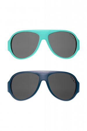 Ochelari de soare pentru copii MOKKI Click & Change, protectie UV, bleu, 2-5 ani, set 2 perechi [4]