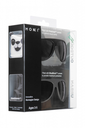 Ochelari de soare pentru copii MOKKI Click & Change, protectie UV, negru, 2-5 ani, set 2 perechi [3]