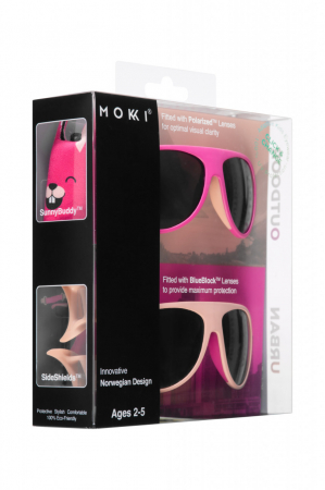 Ochelari de soare pentru copii MOKKI Click & Change, protectie UV, roz, 2-5 ani, set 2 perechi [4]
