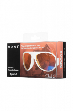 Ochelari de soare pentru copii MOKKI Click & Change ScreenSafe, protectie ecran, 2-5 ani, alb [3]