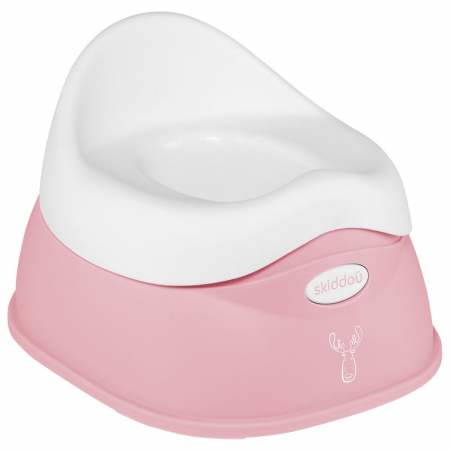 Olițe pentru copii - Olita pentru copii, Potti, Skiddou, cu spatar, Keep pink, roz