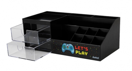 Accesorii diverse - Organizator de birou, design Lets play, negru, iTotal