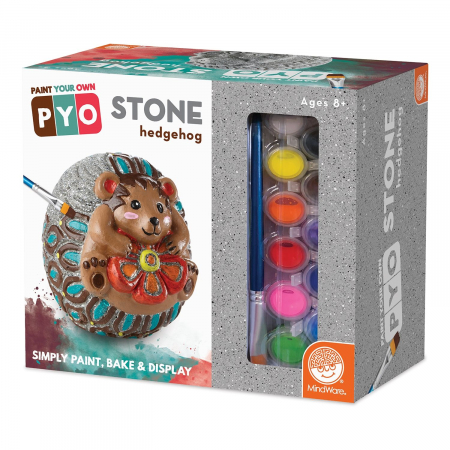 Rajzkészletek - MindWare Paint Your Own Stone: Hedgehog decoratiune pentru pictat din piatra pentru gradina