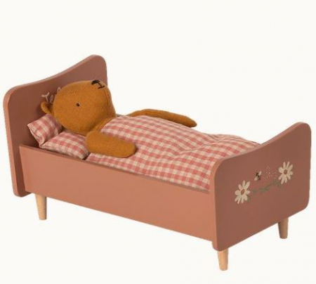 Pat de lemn, accesoriu Mama Urs, roz, miniatură - Maileg [1]