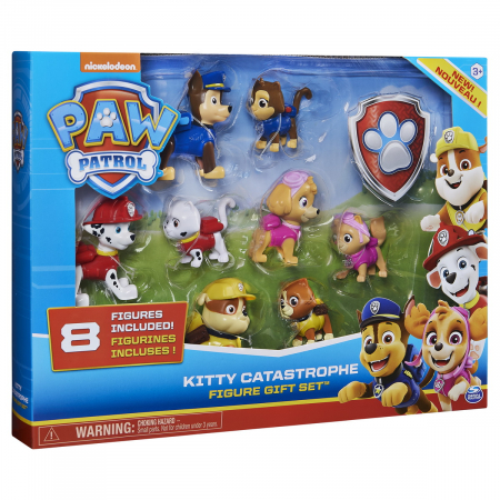 Figurine - Patrula cățelușilor, set 8 figurine seria Pisicuțele năzdrăvane