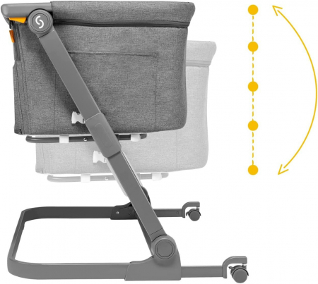 Patut 3 in 1 co-sleeping Skiddou Natt, Evening Dream, Gri inchis [2]