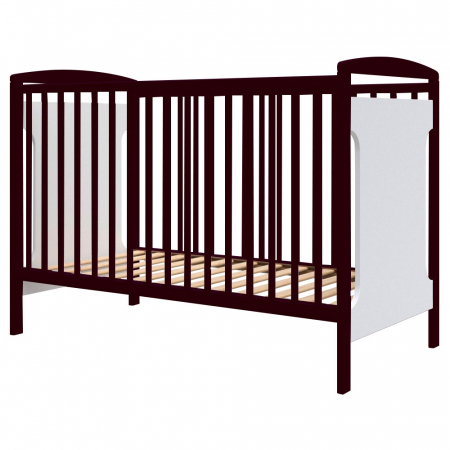 Pătuțuri și accesorii - Patut copii din lemn Hubners Karly 120x60 cm venghe