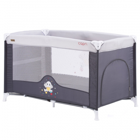 Pătuțuri și accesorii - Patut pliabil Chipolino Capri asphalt