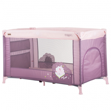 Pătuțuri și accesorii - Patut pliabil Chipolino Capri lilac