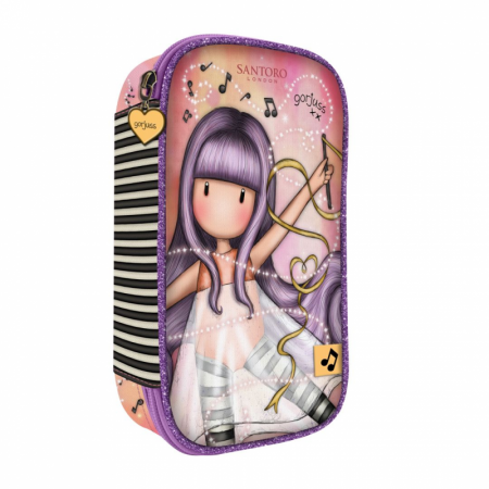 Rechizite școlare - Penar echipat 45 piese Gorjuss Melodies Little Dancer