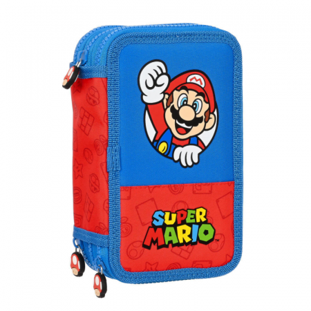 Penare - Penar triplu echipat 36 piese Nintendo Super Mario Bros.