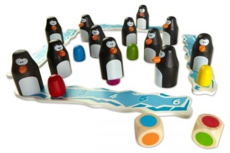Pengoloo wood - joc de strategie cu pinguini, cu piese din lemn [2]