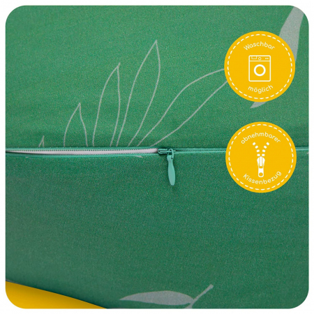 Perna pentru alaptat 2 in 1 Ammi+, Skiddou, Wild climber, Verde, â€Ž109 x 48 x 20 cm [3]