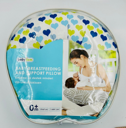 Perna pentru alaptat 2 in 1 Nursing Pillow Flowers, BabyJem (Culoare: Alb) [5]