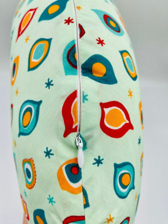 Perna pentru alaptat 2 in 1 Nursing Pillow Paun, BabyJem (Culoare: Verde) [2]