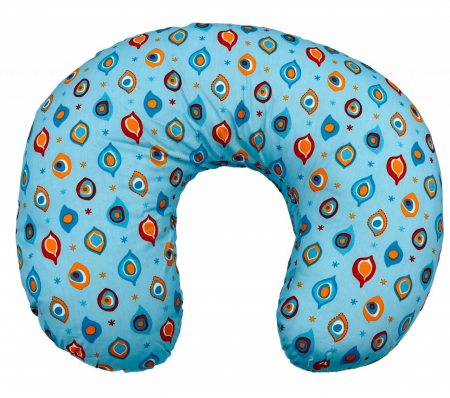 Perna pentru alaptat 2 in 1 Nursing Pillow Paun, BabyJem (Culoare: Verde) [1]