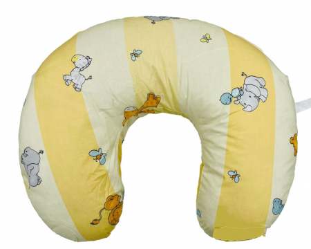 Perna pentru alaptat 2 in 1 Nursing Pillow Zoo, BabyJem (Culoare: Galben) [1]