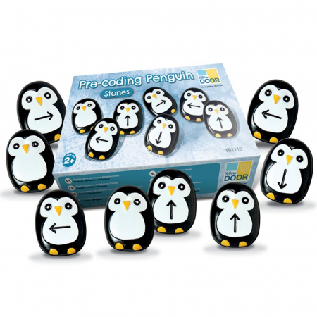 Jucării Montessori - Pietre educative - Precodare Pinguini