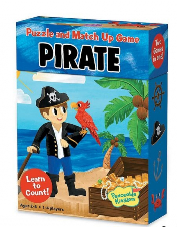 Jocuri educative - Peaceable Kingdom Pirates Match Up Game
