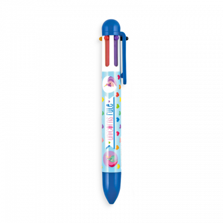 Pix multicolor cu 6 culori si mecanism retractabil Unicorni [3]