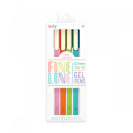 Idei de cadouri sub 100 de lei - Pixuri cu gel colorate Fine Line - Set de 6
