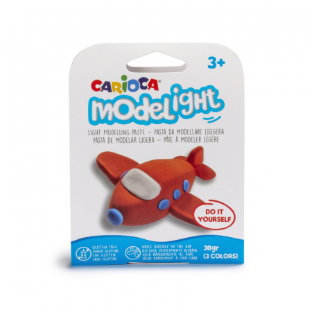 Plastilină - Plastilina moale Carioca Modelight DiY - avion