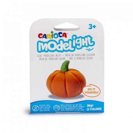 Plastilină - Plastilina moale Carioca Modelight DiY - dovleac