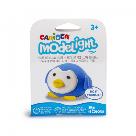 Plastilină - Plastilina moale Carioca Modelight DiY - pinguin